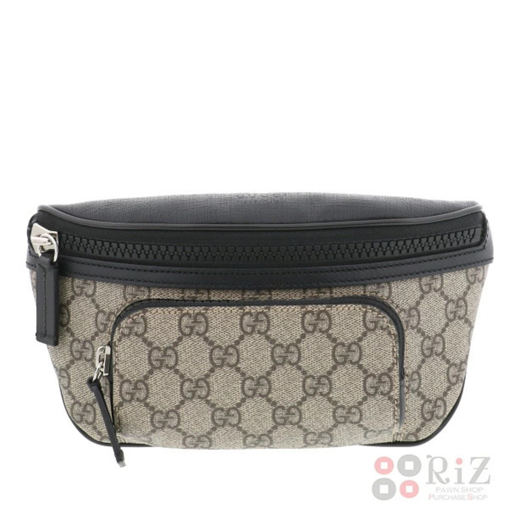 GUCCI GG Supreme Belt Bag Waist Body GG Supreme Black